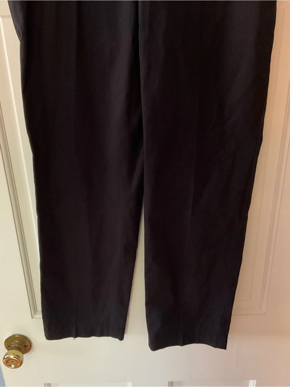 Talbots The Perfect Curvy Chino Pants Black 8 NWT Straight Leg Full Length